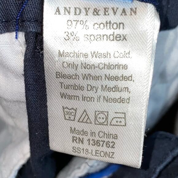 Andy & Evan Navy Shorts - Picture 5 of 5